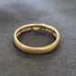 Ladies 9ct Yellow Gold Ring With Clear Stones