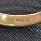 Ladies 9ct Yellow Gold Ring With Clear Stones