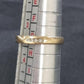 Ladies 9ct Yellow Gold Ring With Clear Stones