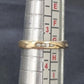 Ladies 9ct Yellow Gold Ring With Clear Stones