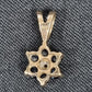 Ladies 9ct Yellow Gold Blue Stone Star Pendant