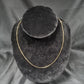 Ladies 18ct Yellow Gold Box Link 44cm Necklace