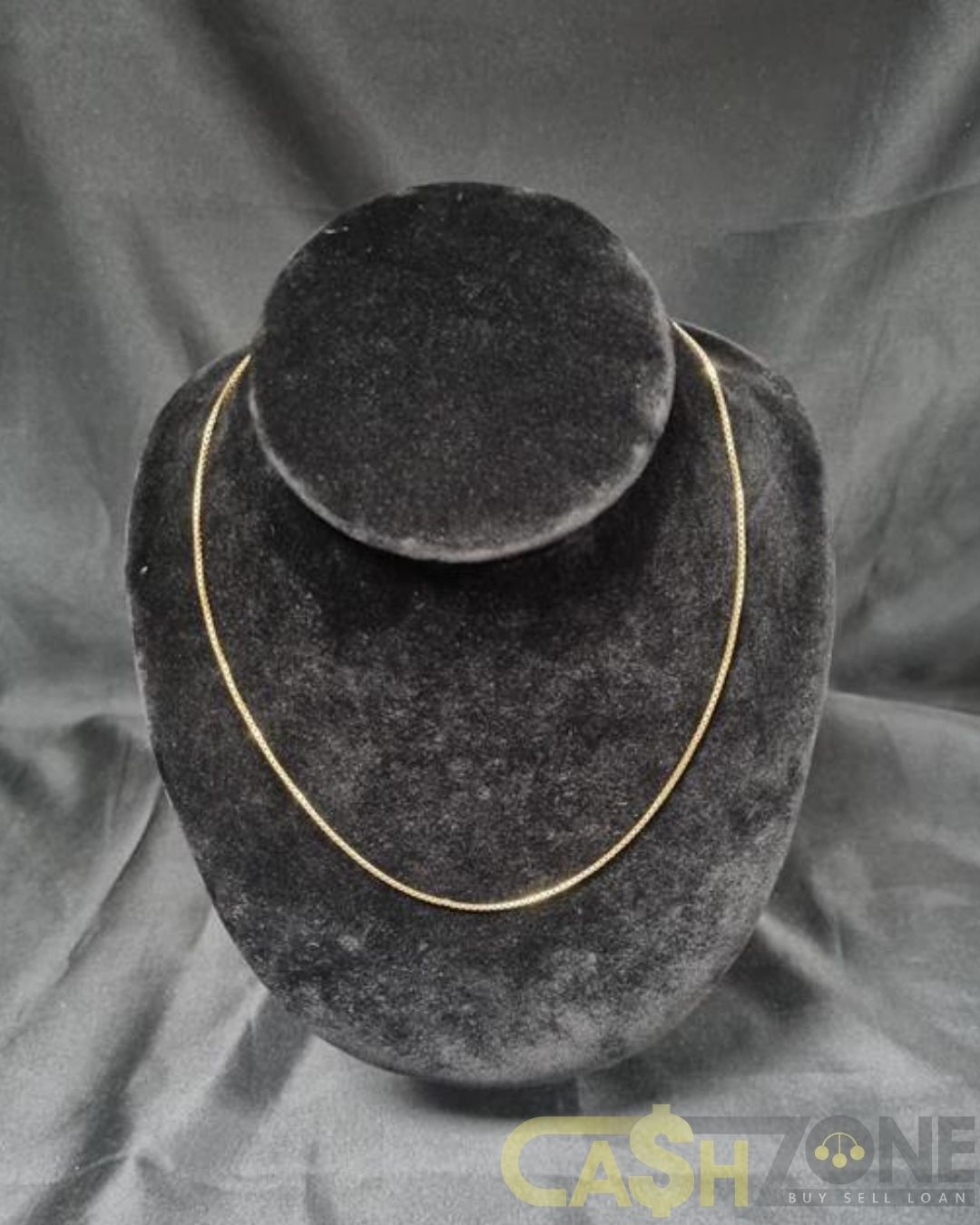 Ladies 18ct Yellow Gold Box Link 44cm Necklace