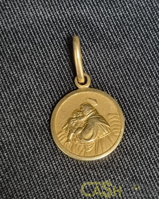 18ct Yellow Gold St. Christopher Pendant