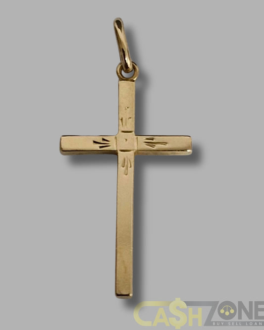 18ct Yellow Gold Cross Pendant