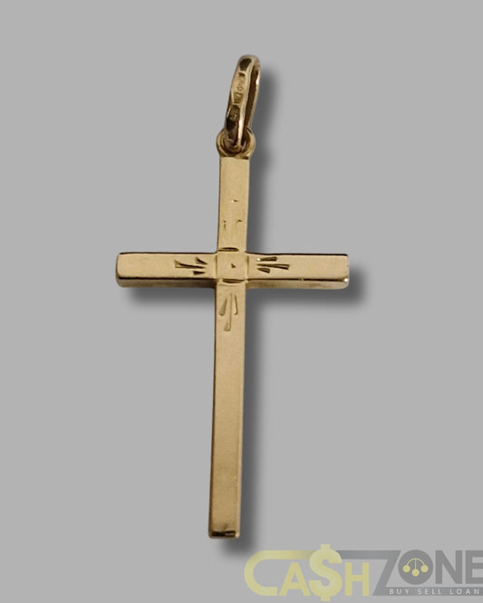 18ct Yellow Gold Cross Pendant