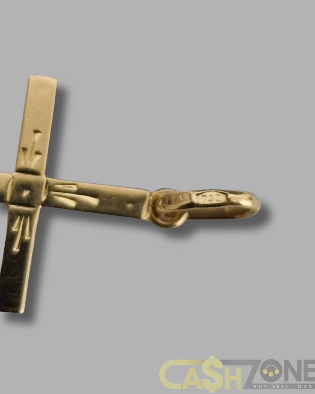 18ct Yellow Gold Cross Pendant