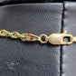 Ladies 9ct Yellow Gold 45cm Singapore Twist Chain