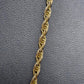 Ladies 9ct Yellow Gold 45cm Singapore Twist Chain