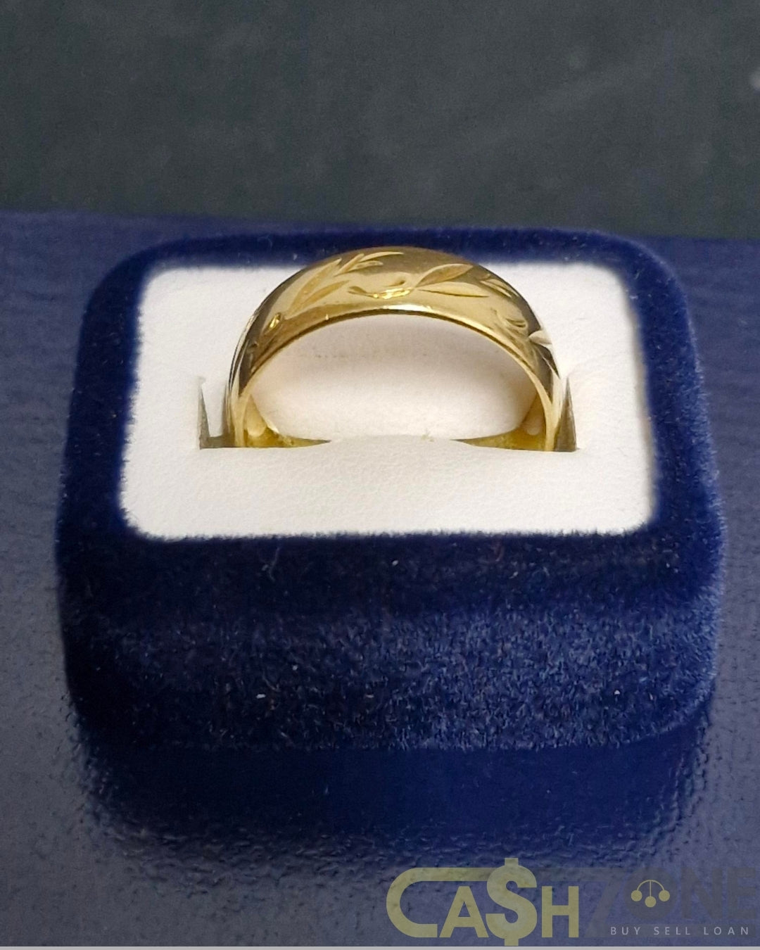 Ladies 18ct Yellow Gold Patterned Ring