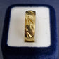 Ladies 18ct Yellow Gold Patterned Ring