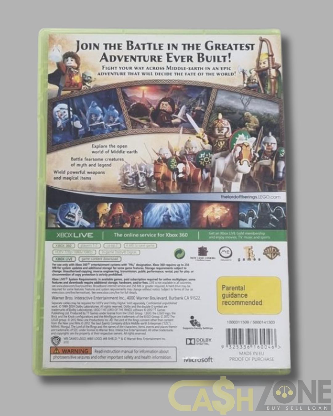 LEGO Lord Of The Rings Xbox 360 Game PAL