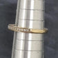Ladies 9ct Yellow Gold Clear Stone Ring