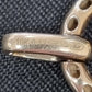 Ladies 10ct Yellow Gold Clear Stone Knot Pendant