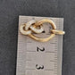 Ladies 10ct Yellow Gold Clear Stone Knot Pendant