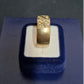 Ladies 9ct Yellow Gold Clear Stone Ring