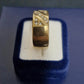 Ladies 9ct Yellow Gold Clear Stone Ring
