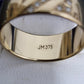 Ladies 9ct Yellow Gold Clear Stone Ring
