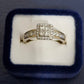 Ladies 18ct White Gold Clear Stone Ring