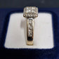 Ladies 18ct White Gold Clear Stone Ring