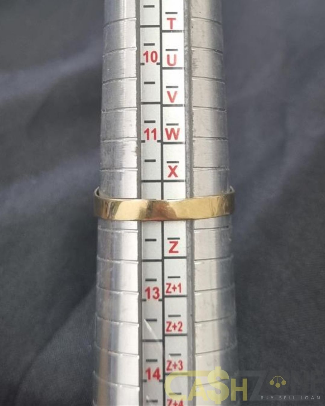 Men's 9ct Yellow Gold Clear Stone Ring