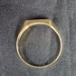 Men's 9ct Yellow Gold Clear Stone Ring