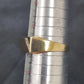 Men's 9ct Yellow Gold Clear Stone Ring