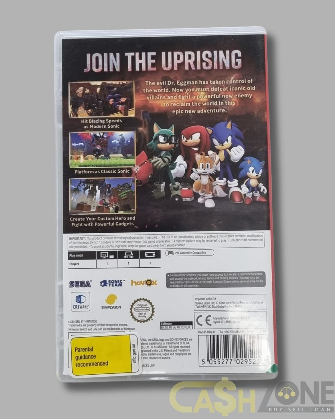 Sonic Forces Nintendo Switch Game