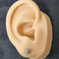 Ladies 9ct White & Rose Gold Pink Diamond Stud Earrings