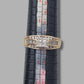 Ladies 14ct Yellow Gold Clear Stone Ring