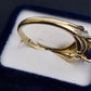 Ladies 9ct Yellow Gold Blue Stone Ring