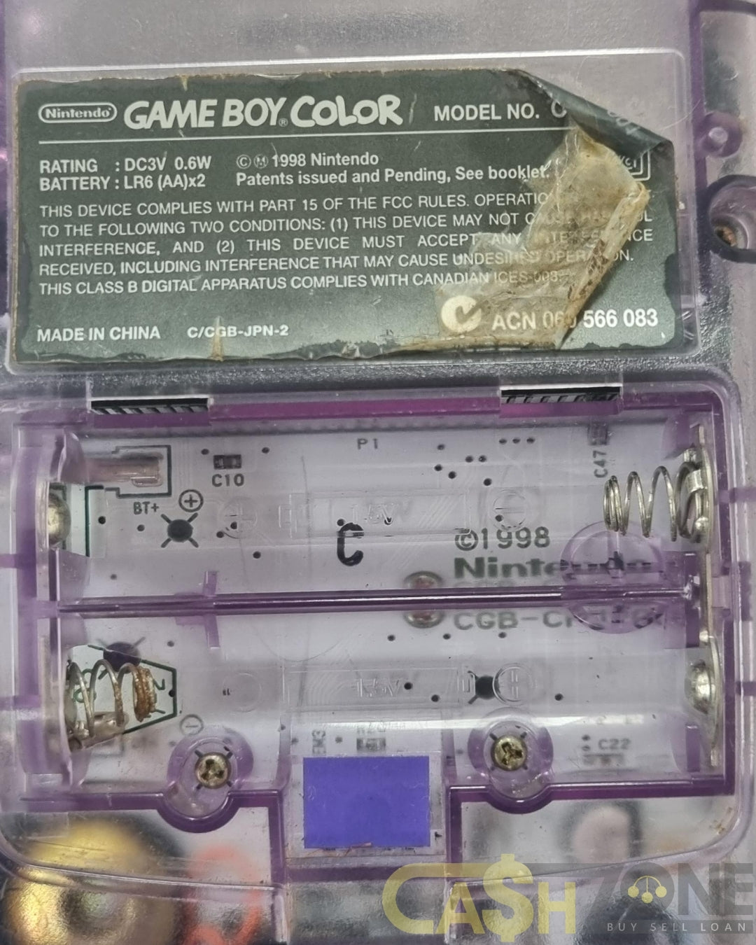 Nintendo Game Boy Color Atomic Purple Handheld Console