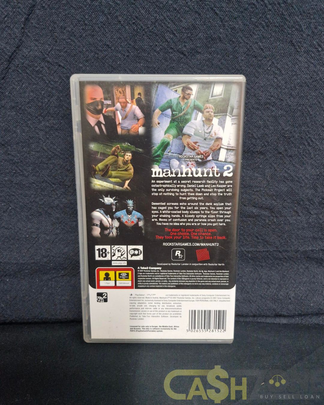 Manhunt 2 PSP Game W/Manual