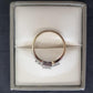 Ladies 9ct Yellow Gold Clear Stone Vintage Style Ring