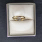 Ladies 9ct Yellow Gold Clear Stone Vintage Style Ring