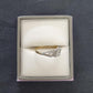 Ladies 9ct Yellow Gold Clear Stone Vintage Style Ring
