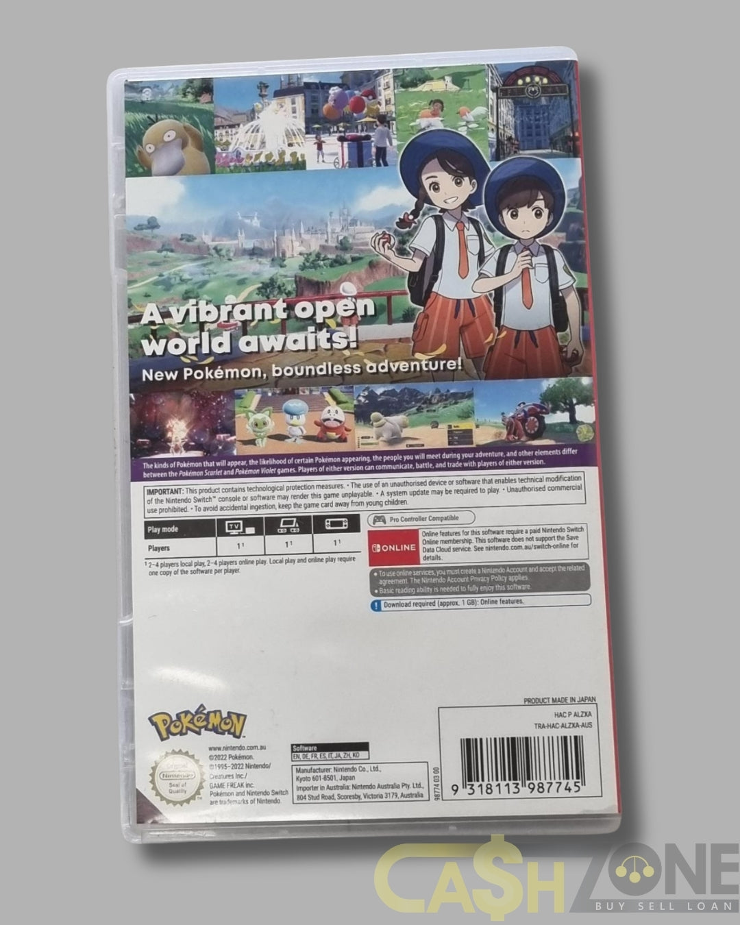 Pokemon Scarlet Nintendo Switch Game