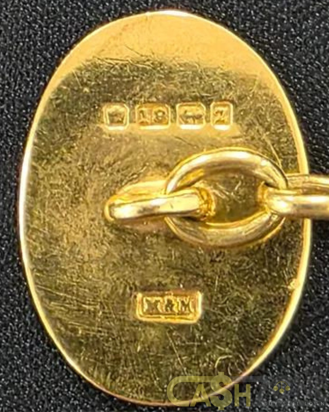 18ct Yellow Gold Victorian Era Bull Design Cufflinks