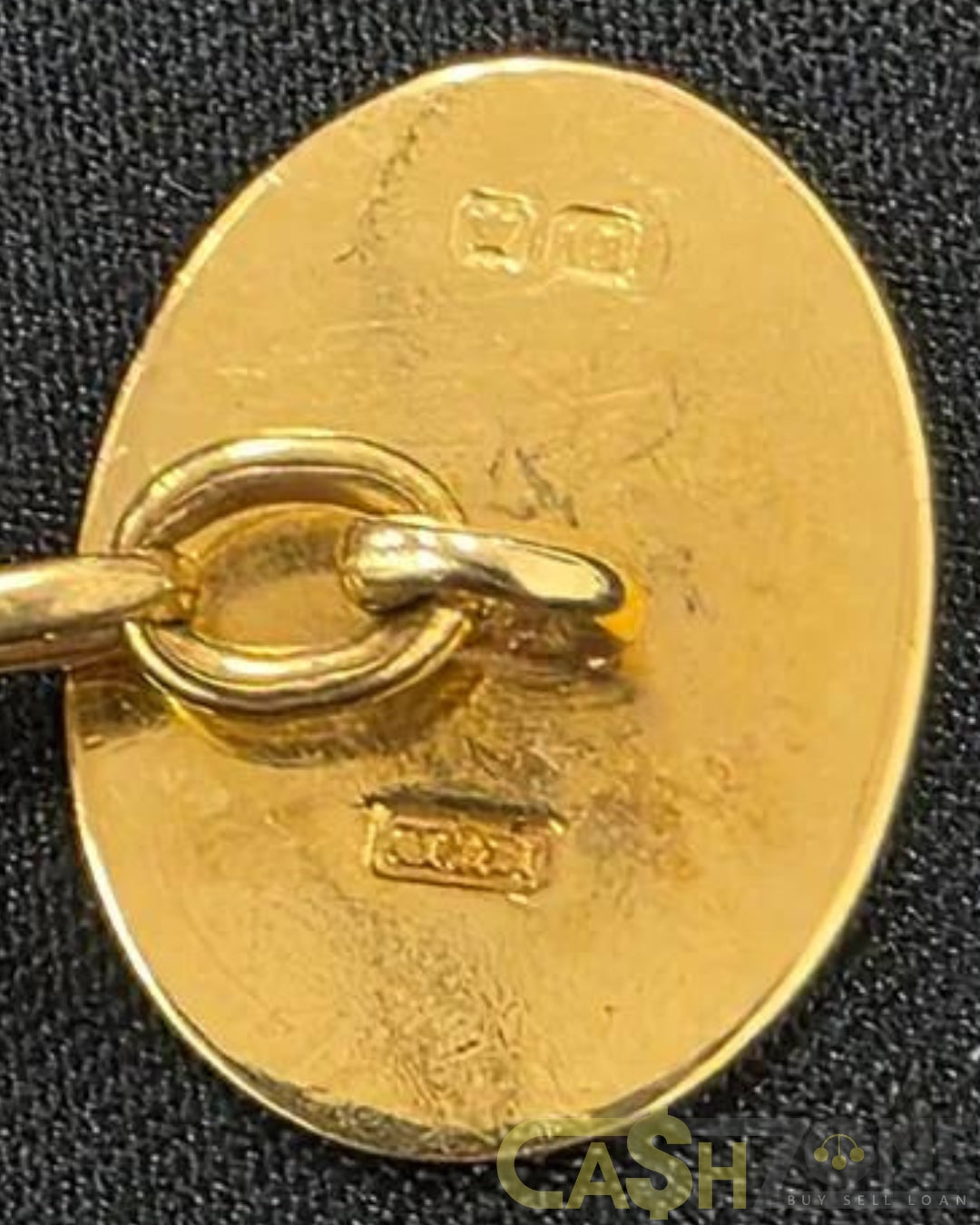 18ct Yellow Gold Victorian Era Bull Design Cufflinks