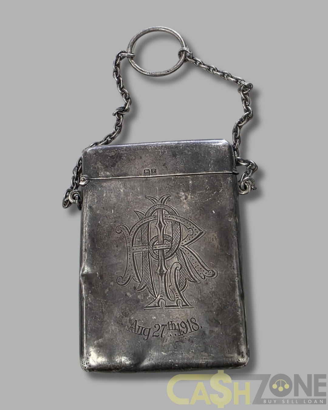 1916 Henry Williamson LTD Silver Card Holder + Card