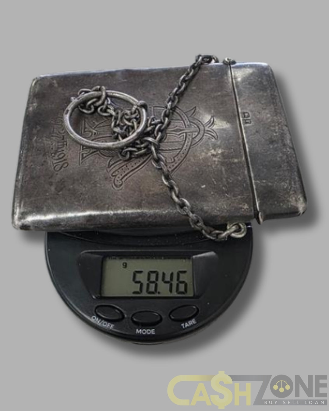 1916 Henry Williamson LTD Silver Card Holder + Card