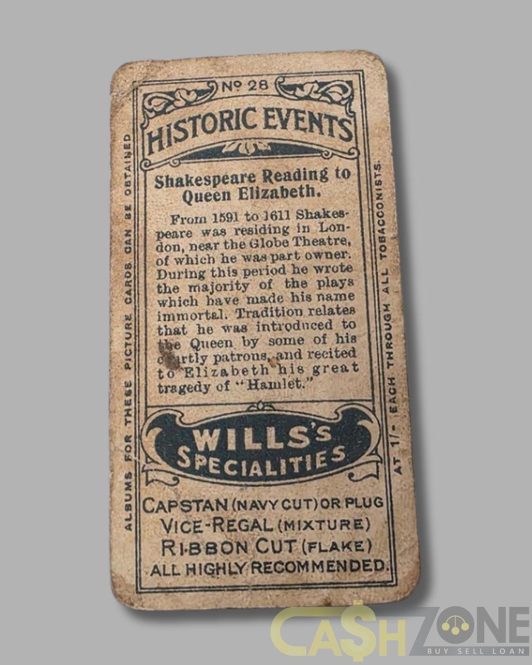 1916 Henry Williamson LTD Silver Card Holder + Card