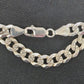 Men's Silver 50cm Filed Curb Chain