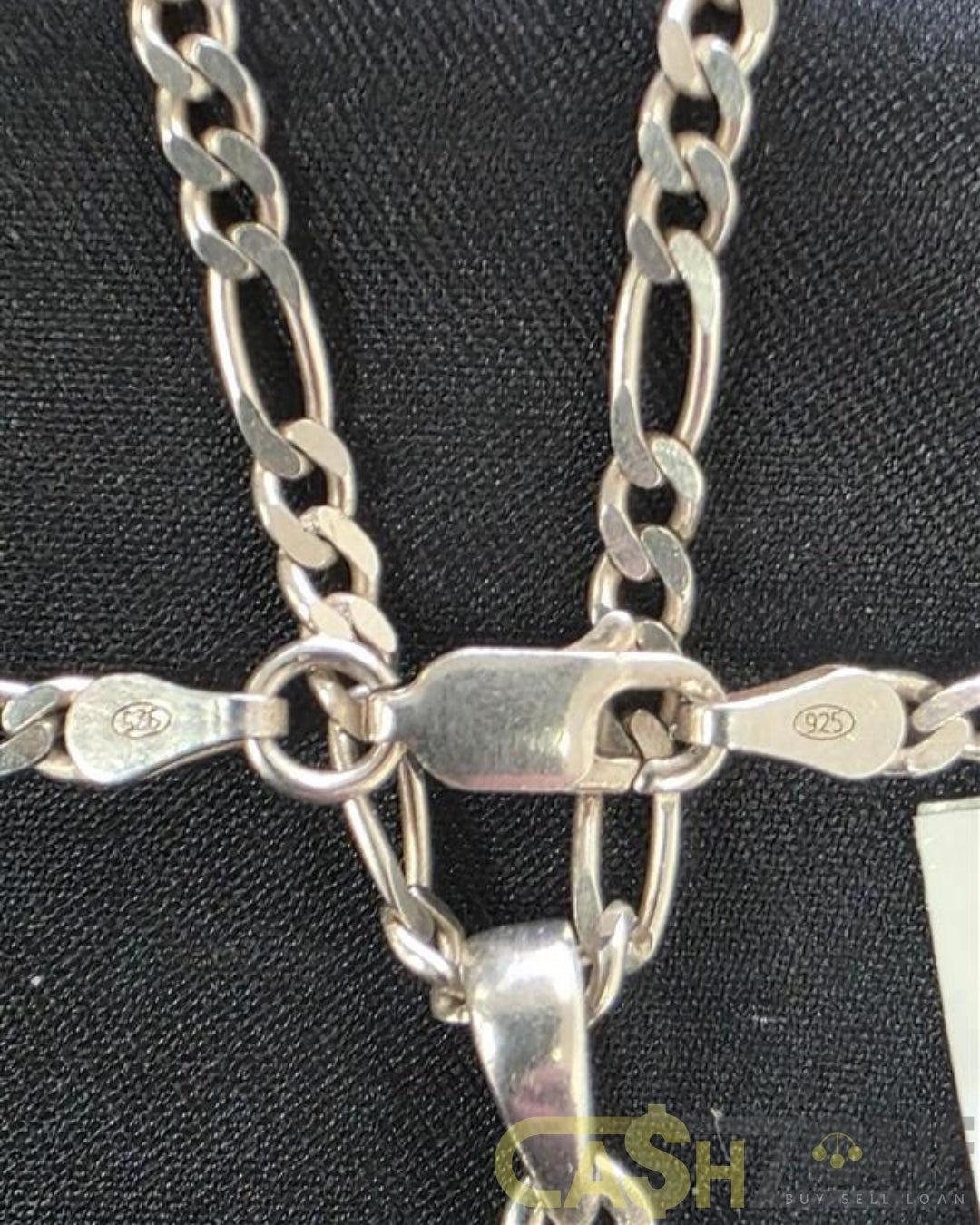 Men's Onyx And Silver Anchor Pendant With Silver Chain