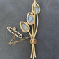 Ladies 10ct Yellow Gold Opal Brooch