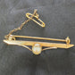 Ladies 9ct Yellow Gold Bar Pin With Pearl
