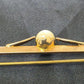 Ladies 9ct Yellow Gold Bar Pin With Pearl