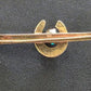 Unisex 9ct Yellow Gold Horseshoe & Nail Brooch
