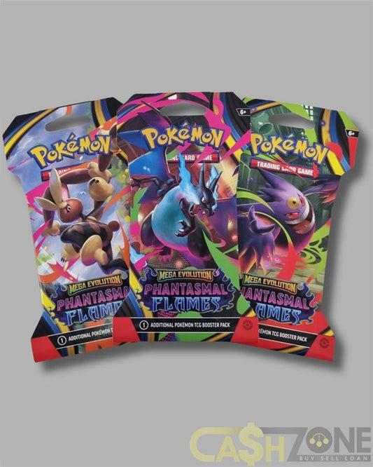1 X Pokémon Mega Evolution Phantasmal Flames Sleeved Booster Pack