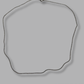 Unisex 925 Silver Curb Link 43cm Chain